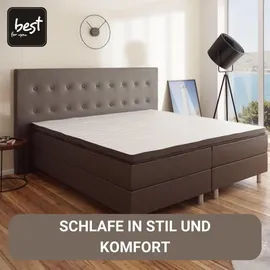 4mybaby GmbH Best For You Boxspringbett Neo 140x200 Dunkelbraun, - Dunkelbraun