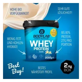 Bodylab24 Whey Protein Neutral Pulver 2000 g