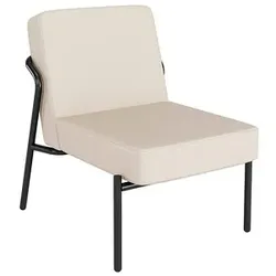 medso powered by PAPERFLOW Sessel MEDSO S creme schwarz Kunstleder