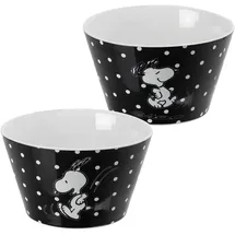 UNITED LABELS The Peanuts Snoopy - mit Punkten Porzellan 500ml in schwarz | Gr.: onesize