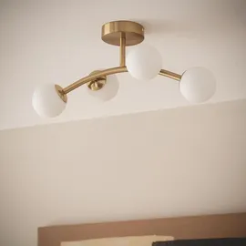 LEDKIA LIGHTING Moonlight Brass Ovo 4 Strahler rund gold