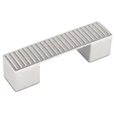 SO-TECH® Möbelgriff TITO BA 64 mm Chrom matt Bügelgriff, Griff Schrankgriff Schubladengriff - incl. Schrauben silberfarben