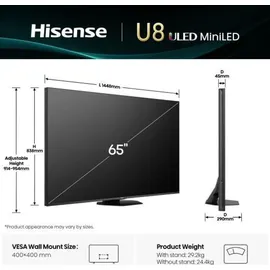 Hisense 65U8Q 65 Zoll MiniLED ULED 4K Smart TV