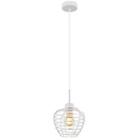 GLOBO LIGHTING LED Pendelleuchte, Leuchtmittel inklusive, Warmweiß, LED Hängeleuchte Pendelleuchte Esszimmerlampe höhenverstellbar H 120cm weiß