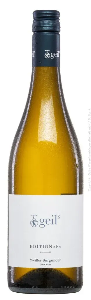 Weißer Burgunder Trocken Edition »F« (2022), Geils Sekt- und Weingut