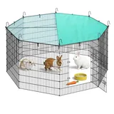 Songmics Freilaufgehege 175 x 175 x 80 cm tintenschwarz