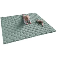 SanoSoft Krabbeldecke, Mintgrün, Füllung: Vlies, Rechteckig, 130x150 cm, Oeko-Tex®