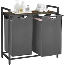 VASAGLE Wäschekorb 2 Fächern