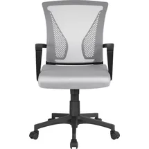 Yaheetech Bürostuhl Schreibtischstuhl Drehstuhl Chefsessel höhenverstellbar Ergonomisches Design Grau