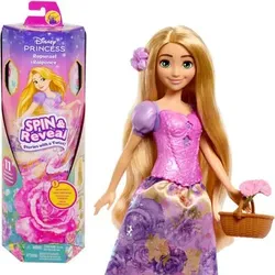 MATTEL HTV86 Disney Prinzessin Spin & Reveal Rapunzel Puppe