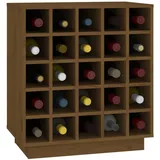 vidaXL Weinregal Honigbraun 55,5x34x61 cm Massivholz Kiefer