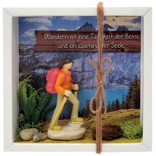 ZauberDeko Geldgeschenk Verpackung Wanderin Wanderurlaub Berge Gutschein Urlaub Reise Geschenk Geburtstag Frau