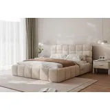 yourhouse24 Bubble 160 x 200 cm Beige/Grau/Weiß