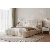 yourhouse24 Bubble 160 x 200 cm Beige/Grau/Weiß