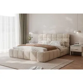 yourhouse24 Bubble 160 x 200 cm Beige/Grau/Weiß
