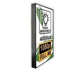 Digitales Poster TrendLine (Wandmontage) 46 Zoll schwarz  - Digital Signage Poster Made in EU