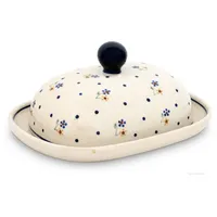 BUNZLAUER KERAMIK Original Bunzlauer Butterdose oval für 1 Stück