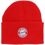 FC Bayern München I Strickmütze Logo I Unisex I Rot - Einheitsgröße