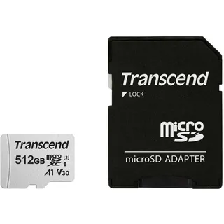 microSDXC UHS-I U3 V30 A1 + SD-Adpter 512 GB