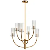 Maytoni Kronleuchter, Messing, Metall, Glas, 61x44.7x61 cm, CE, höhenverstellbar, Lampen & Leuchten, Innenbeleuchtung, Hängelampen, Kronleuchter