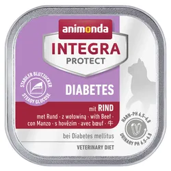 animonda Integra Protect Diabetes 100g Schale Katzennassfutter 16 x 100 Gramm mit Rind
