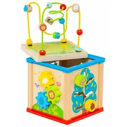 Moltó Aktivitätszentrum Würfel – 5-teiliges Holzspielzeug für kreatives Lernen!