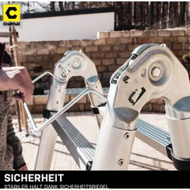 Craftfull CF-102A Klappleiter 2 Stufen