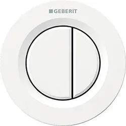 Geberit WC-Steuerung Typ 01 116042111 pneumatisch, 2-Mengen-Spülung, Kunststoff, weiß-alpin