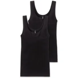 SCHIESSER Unterhemd Cotton Essentials Schwarz 3XL