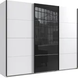 WIMEX Schwebetürenschrank Norderstedt 270 x 236 x 64 cm Weiß/Schwarz
