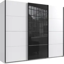 WIMEX Schwebetürenschrank Norderstedt 270 x 236 x 64 cm Weiß/Schwarz