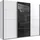 WIMEX Schwebetürenschrank Norderstedt 270 x 236 x 64 cm Weiß/Schwarz