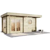 FinnTherm Saunahaus Enns-70 Naturbelassen 508 x 354 cm) -