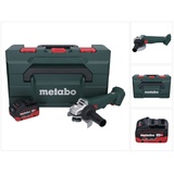 METABO W 18 L 9-125 Akku Winkelschleifer 18 V 125 mm + 1x Akku 5,5 Ah + metaBOX - ohne Ladegerät