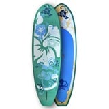 Runga-Boards SUP-Board Puaawai BLUE EPX WOOD ON THE TOP Hard Board Stand Up, Allround, (Set 9.5, Inkl. coiled leash & 3-tlg. Finnen-Set) 9.5 | 286.00 cm