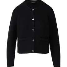 s.Oliver Cardigan aus Baumwollmix mit Ziertaschen Schwarz 46