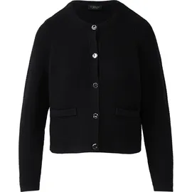 s.Oliver Cardigan aus Baumwollmix mit Ziertaschen Schwarz 46