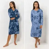 LITTLE ROSE 2 Nachthemden 1/1-Arm Mikrofaser floraler Druck