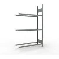 Schulte Reifenregal Stahl 200 x 120 x 40 cm silber 150 kg / Ebene, 3 Ebenen