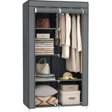 Songmics Stoffschrank 88 x 170 x 45 cm Grau