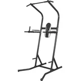 Gorilla Sports Power Tower in Grau/Schwarz schwarz|grau No Size