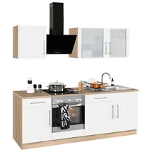 WIHO KÜCHEN Küchenzeile Cali 220 cm weiß