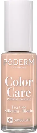 Poderm Nagellack Color Care Tea Tree Für Gelbe Und Beschädigte Nägel 932 Nude Beige 8ml