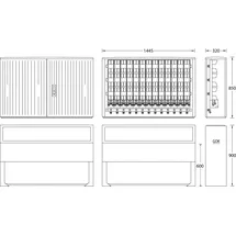 uesa Kabelverteilerschrank IP44 B130 Standard