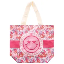Zwillingsherz Tragetasche Baumwolle Pink