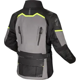 LS2 Apollo Textiljacke Schwarz/Grau/Neon-Gelb 5XL