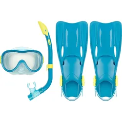 Tauchset / Schnorchelset Kinder Maske / Schnorchel / Flossen - Blau BLAU 35/38