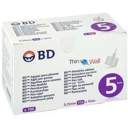 Bd Thin Wall Pen-nadeln 0,25x5 mm