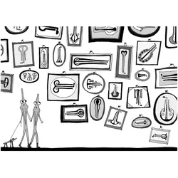 Maultrommel Postkarte Museum