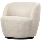 Woood Sessel Serra Webstoff 70 x 68 x 70 cm Weiß drehbar